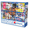 Pepsi, 4 Puzzle Multipack, 500 Pieces Combine to Form Novelty Soda Beverage Mega Puzzle