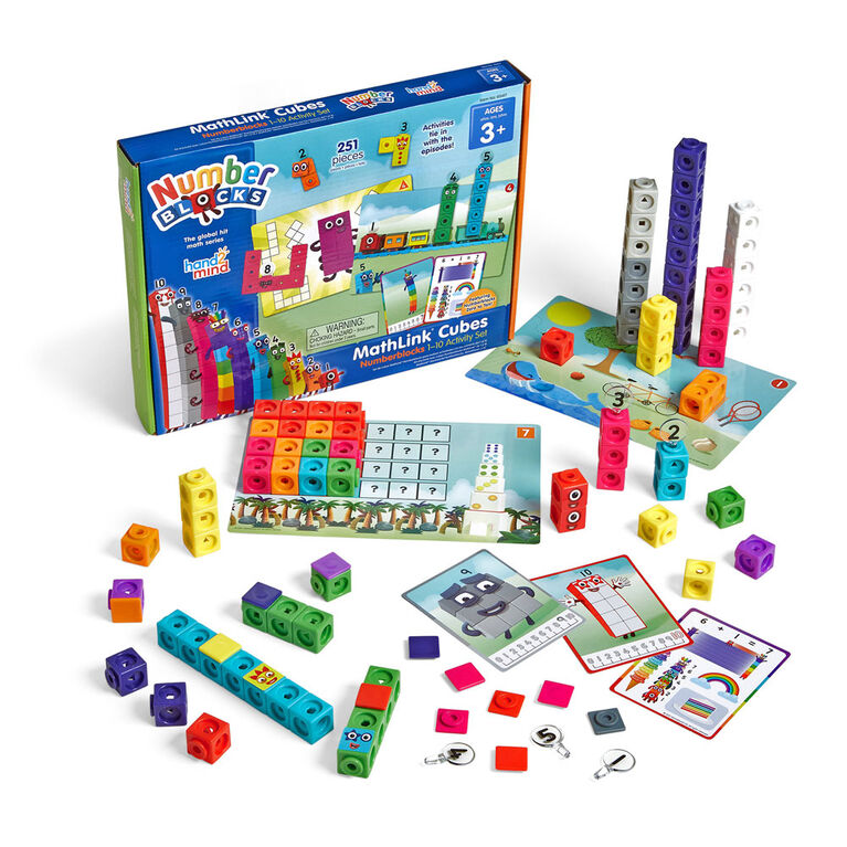 Kit des cube Mathlinks au thème du NumberBlocks, numéros 1-11 - Édition anglaise