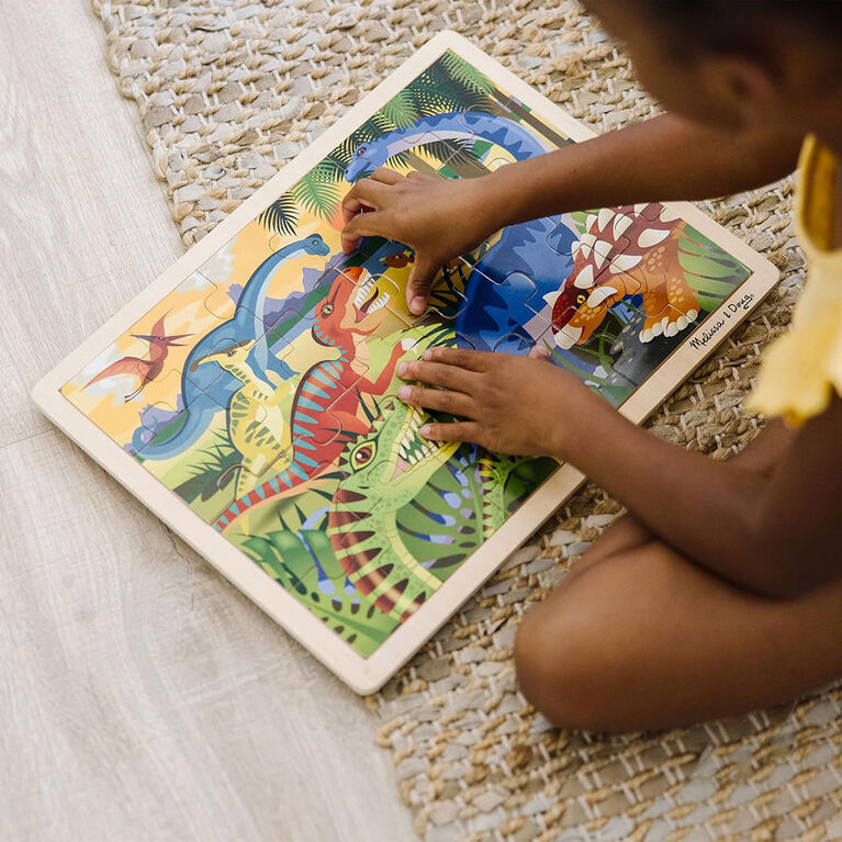 Melissa and Doug - Dinosaures puzzle en bois