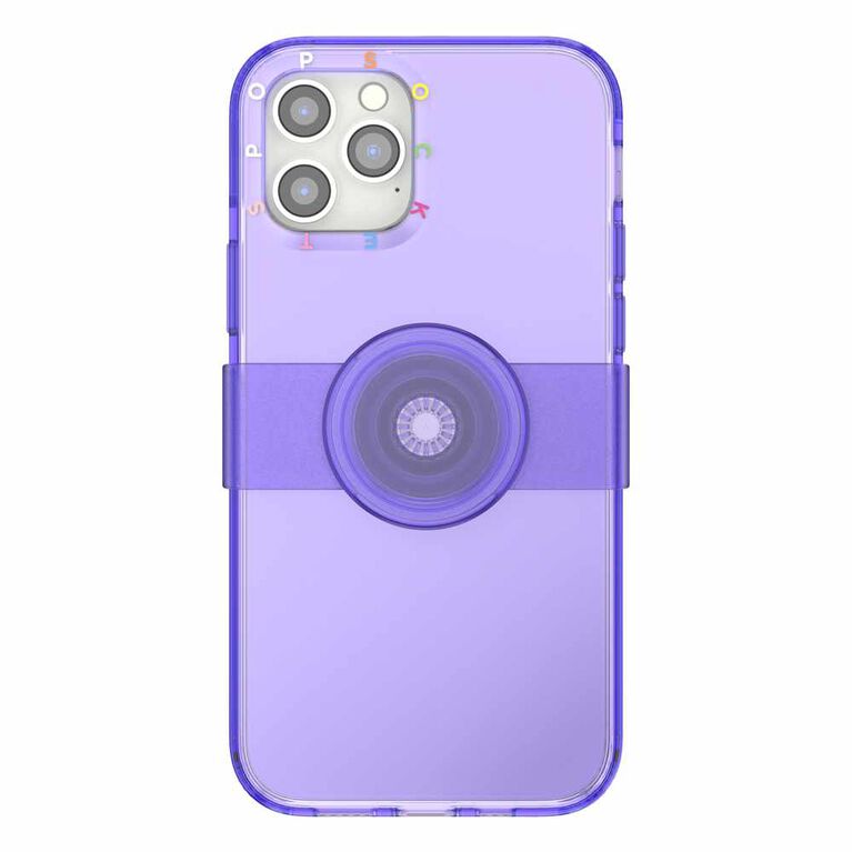 PopSockets Étui PopCase Purple Ice pour iPhone 12/12 Pro