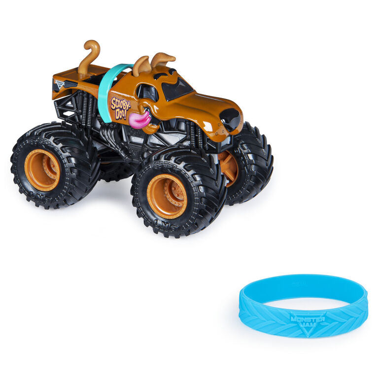 Monster Jam, Official Scooby Doo Truck, Die-Cast Vehicle, Ruff Crowd Series, 1:64 Scale