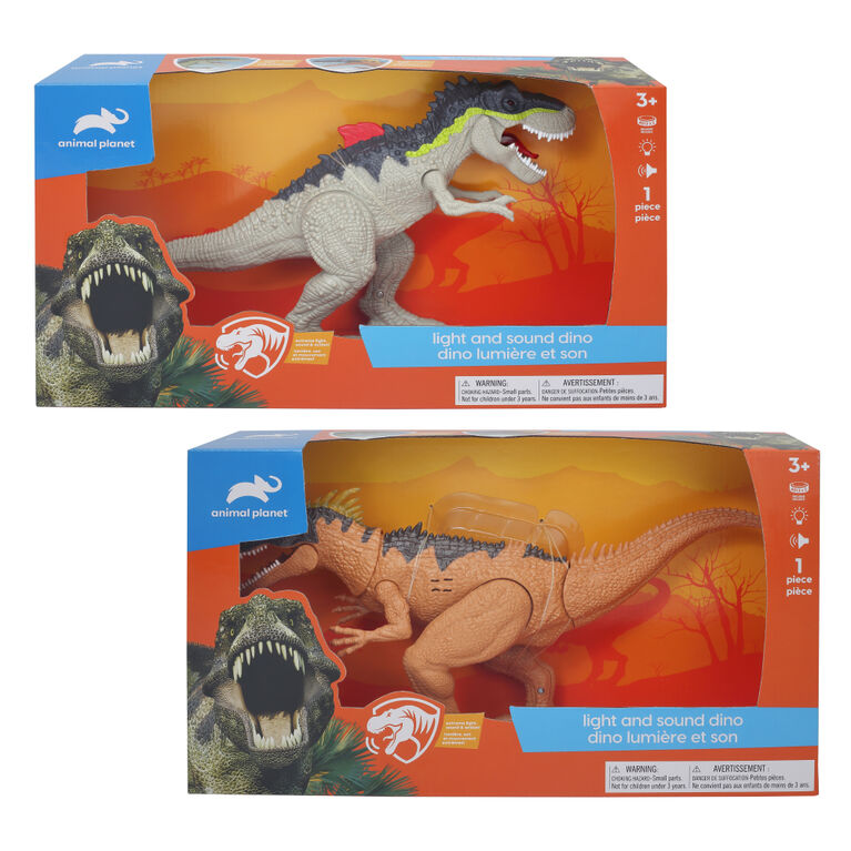 Dino Lumiere et son - 1 par commande, la couleur peut varier.