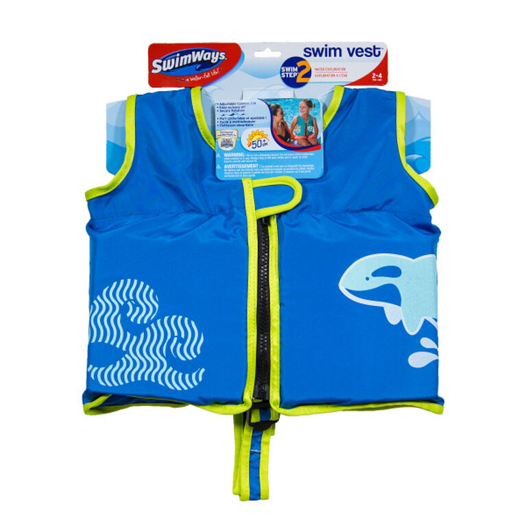 SwimWays Swim Vest - Pink/Blue
