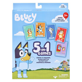 Bluey 5 in 1 Card Game Set - English Edition