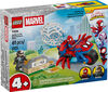 LEGO Marvel Spidey And His Amazing Friends Spidey on his Motorcycle vs. Rhino Toy, Ages 4+ - 11206