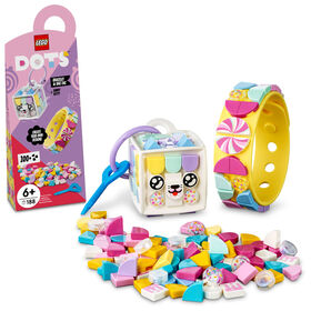 LEGO DOTS Candy Kitty Bracelet and Bag Tag 41944 DIY Craft Kit Bundle (188 Pieces)