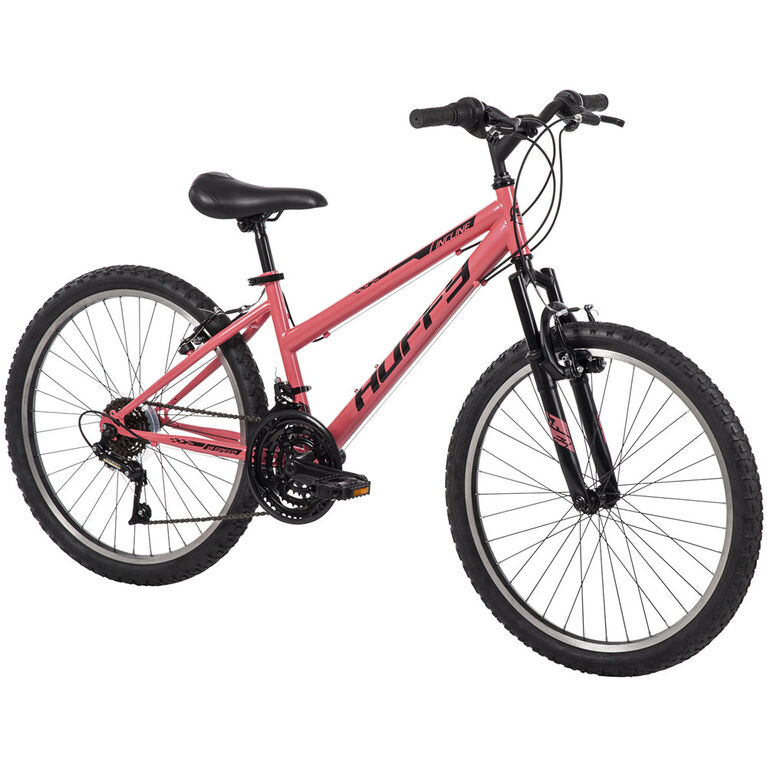 Huffy Incline 24-inch Women's 18-speed Mountain Bike with Front Suspension, Coral - R Exclusive