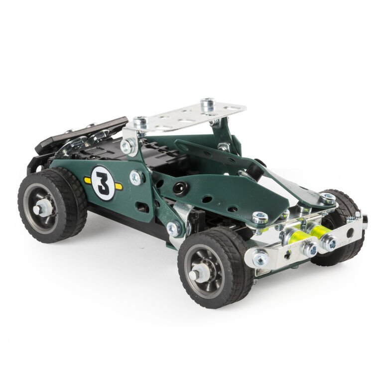 Meccano - Cabriolet à construire 5 en 1 de la gamme S.T.I.M avec roues et pièces mobiles