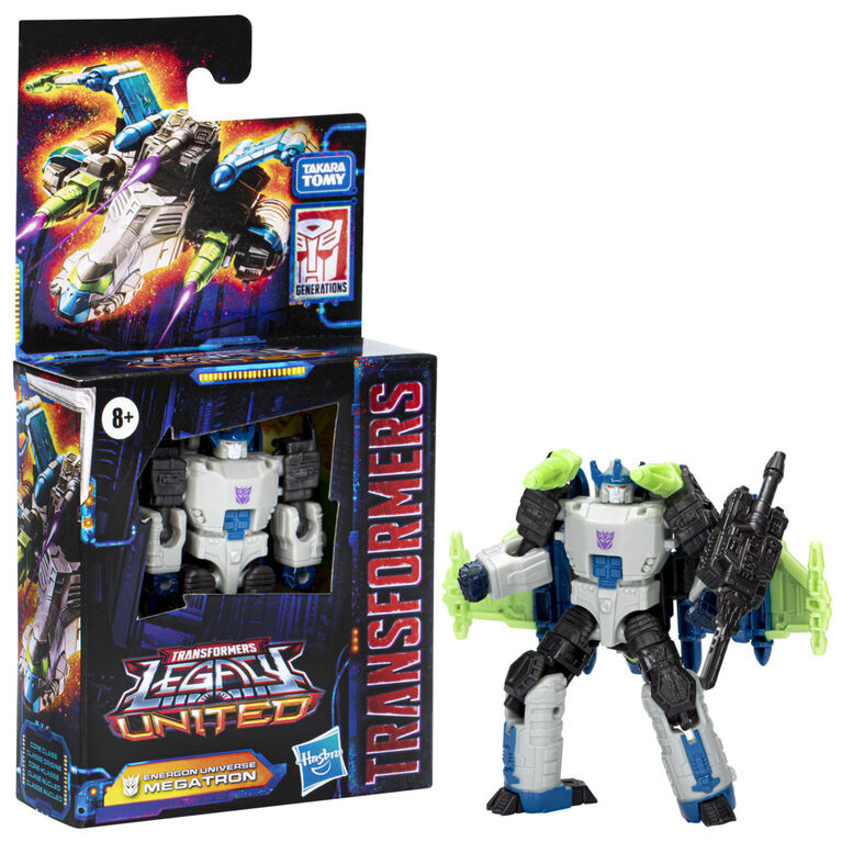 Transformers Generations Legacy United, figurine Energon Universe Megatron classe Origine