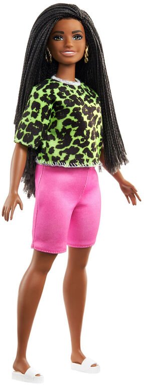Barbie Fashionistas Doll #144 with Long Braids in Neon Look