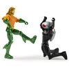 DC Comics 4-Inch AQUAMAN vs. BLACK MANTA Action Figure 2-Pack with 6 Mystery Accessories, Adventure 1