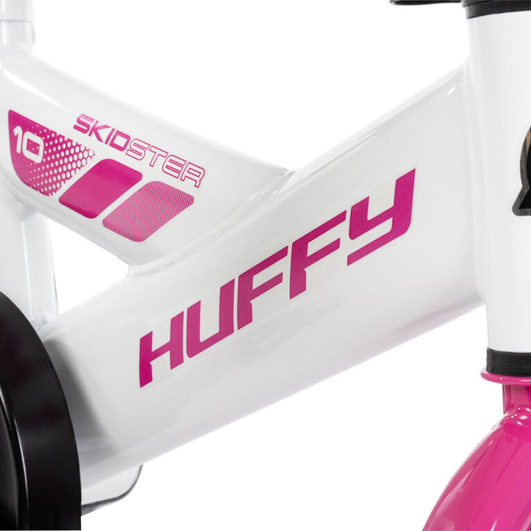 Huffy Skidster 10-inch Bike, Pink and White - R Exclusive