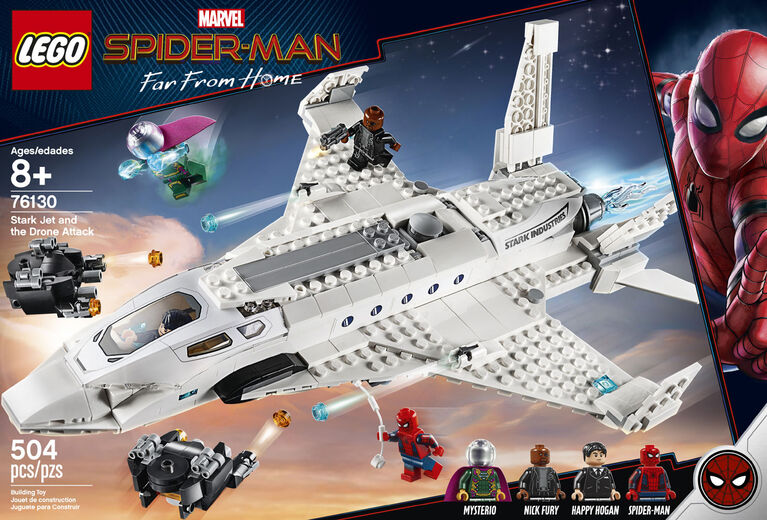 Lego Super Heroes Marvel Stark Jet And The Drone Attack 76130 Toys R Us Canada