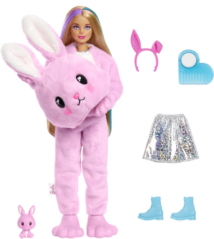 Barbie-Poupée Cutie Reveal avec costume de lapin et 10surprises