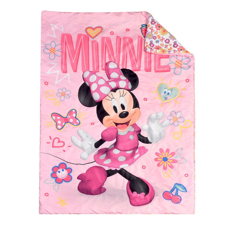 Disney Minnie Mouse 3-Piece Toddler Bedding Set