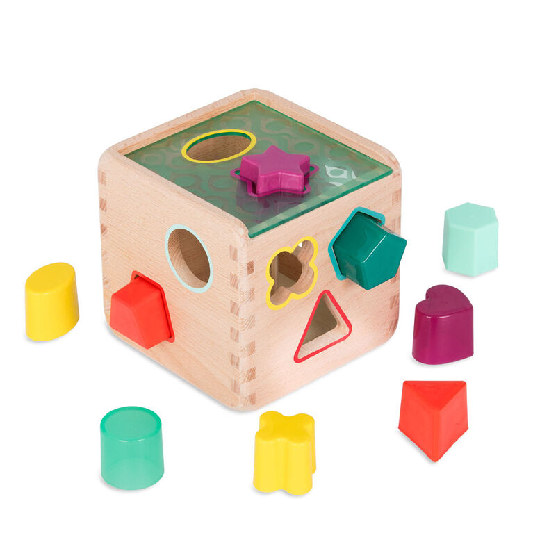 Trieur de formes en bois, Wonder Cube, B. toys