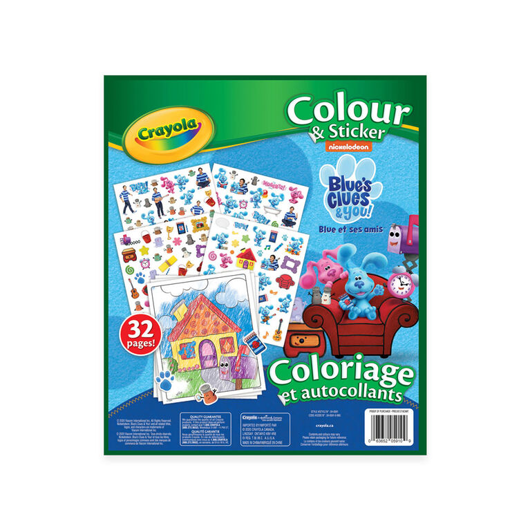 Crayola Colour & Sticker Book, Blue's Clues & You