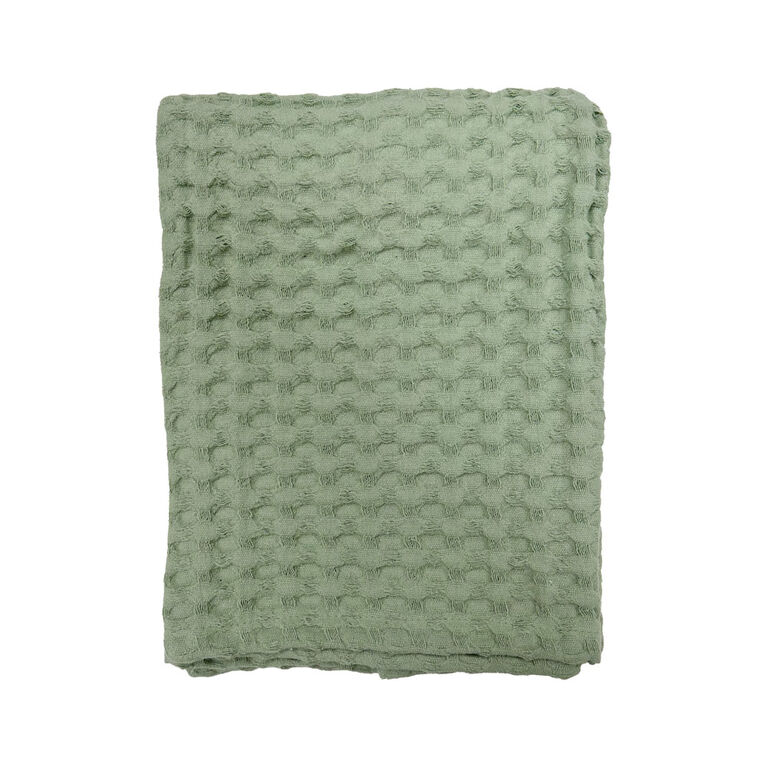 Koala Baby - Sage Muslin Ottoman Weave Blanket
