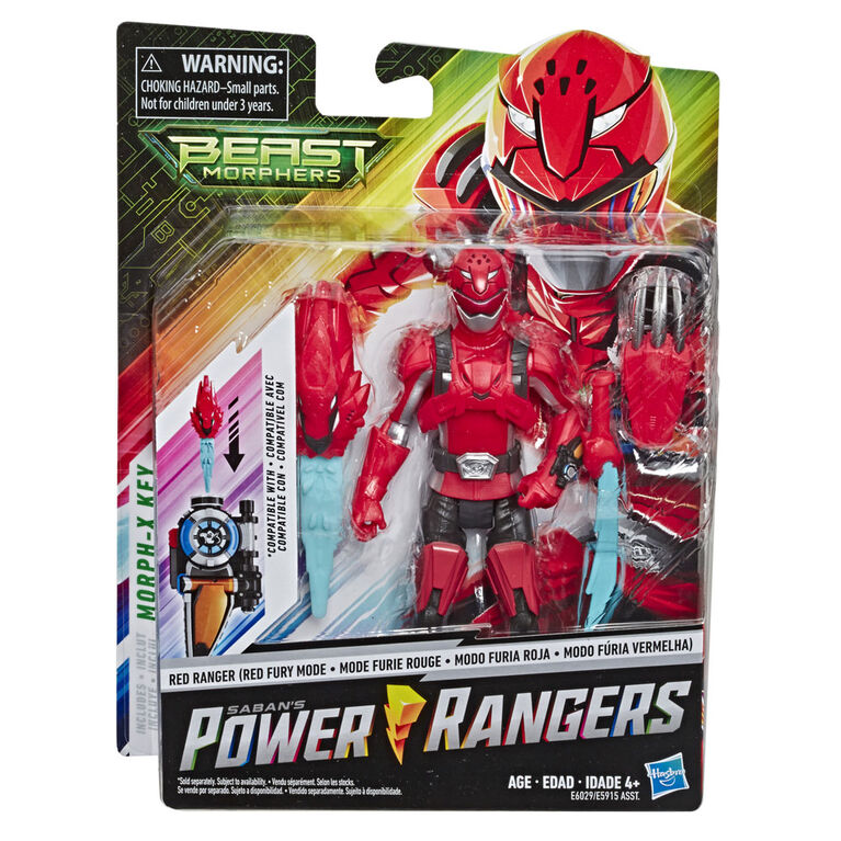 Power Rangers Beast Morphers Red Ranger (Red Fury Mode)