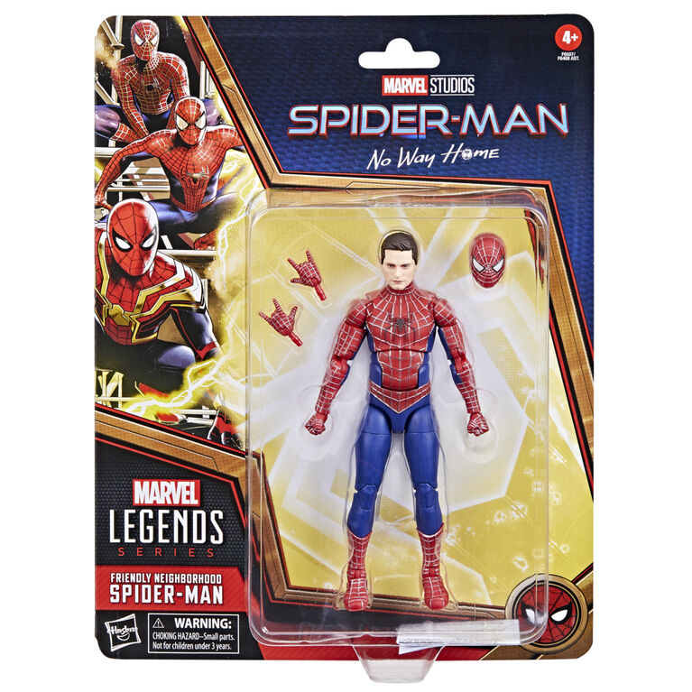 Hasbro Marvel Legends Series Friendly Neighborhood Spider-Man, Spider-Man: No Way Home 6 Inch Marvel Legends Action Figures