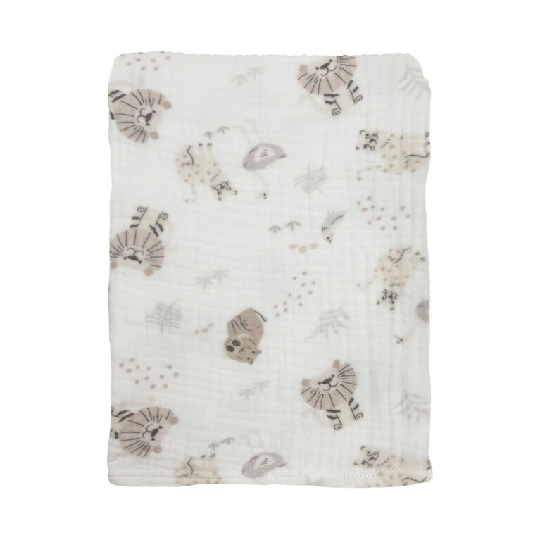 30"X40" Simmons Muslin Blanket Safari