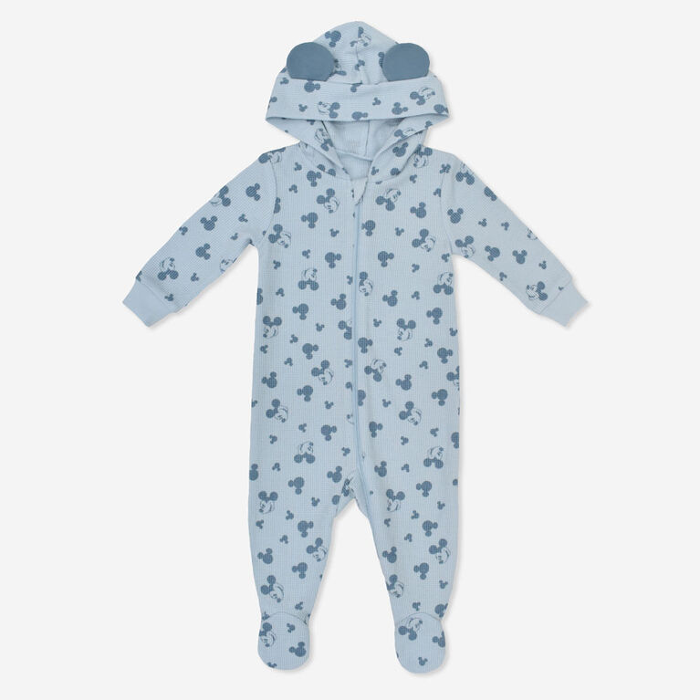 Mickey Mouse Pramsuit Blue Newborn/0M