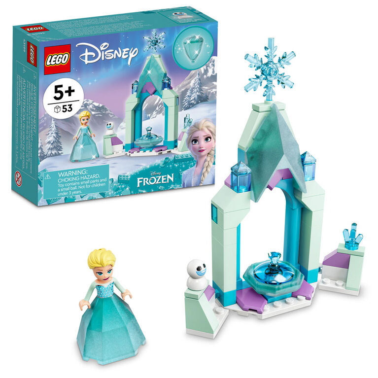 LEGO  Disney La cour du château d'Elsa 43199 Ensemble de construction (53 pièces)