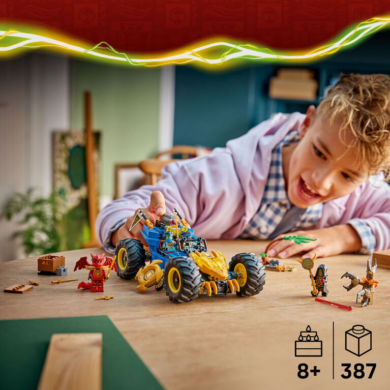 LEGO NINJAGO Jay's Transforming Car Building Toy for Boys, Girls, & Kids, Ages 8+ - 71856