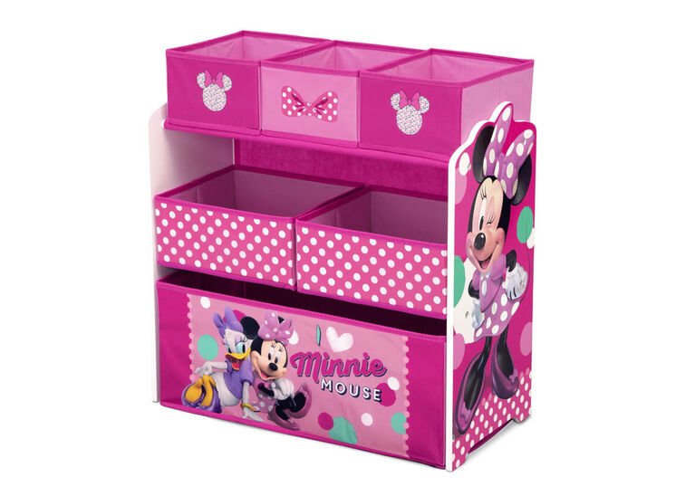 Organiseur De Jouets Minnie Mouse De Disney A 6 Bacs Par Delta