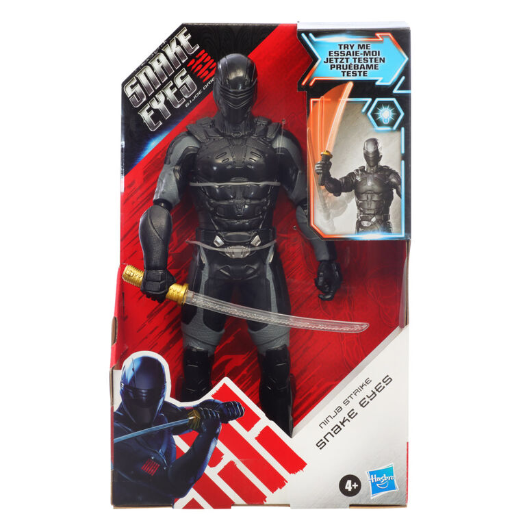 Snake Eyes: G.I. Joe Origins Ninja Strike Snake Eyes Collectible 12-Inch Scale Figure with Action Feature