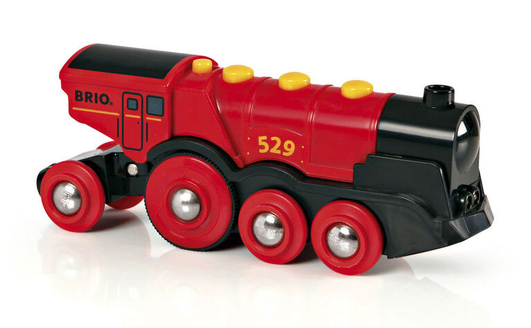 BRIO Locomotive rouge puissante à piles - Édition anglaise