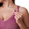 Bravado! Designs Body Silk Seamless Maternity & Nursing Bra, Berry Jacquard, Medium Full Cup