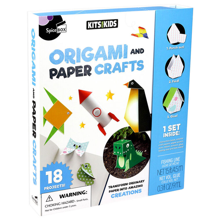 SpiceBox Children's Activity Kits for Kids Origami and Paper Crafts - English Edition