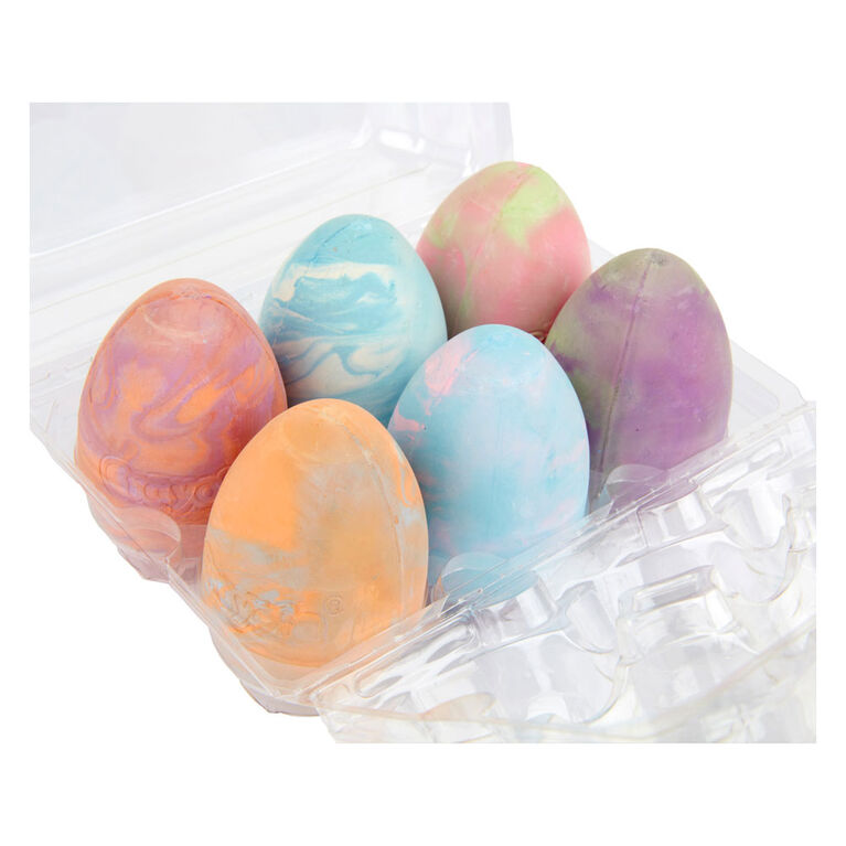 Crayola Tie-Dye Chalk Eggs, 6 Count