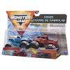 Monster Jam, Official Grave Digger vs. Grave Digger (1982 Retro) Color-Changing Die-Cast Monster Trucks, 1:64 Scale