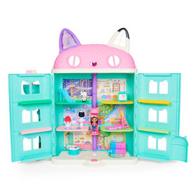 Gabby's Dollhouse , Peluche Talking Pandy Paws de 33 cm avec lumières,  musique et 10