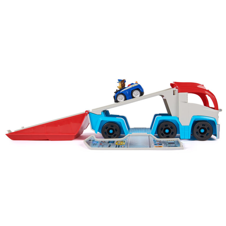 PAW Patrol: The Mighty Movie, Pup Squad Patroller Toy Truck, with Collectible Mighty Pups Chase Pup Squad Toy Car