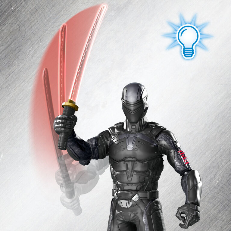 Snake Eyes: G.I. Joe Origins Ninja Strike Snake Eyes Collectible 12-Inch Scale Figure with Action Feature