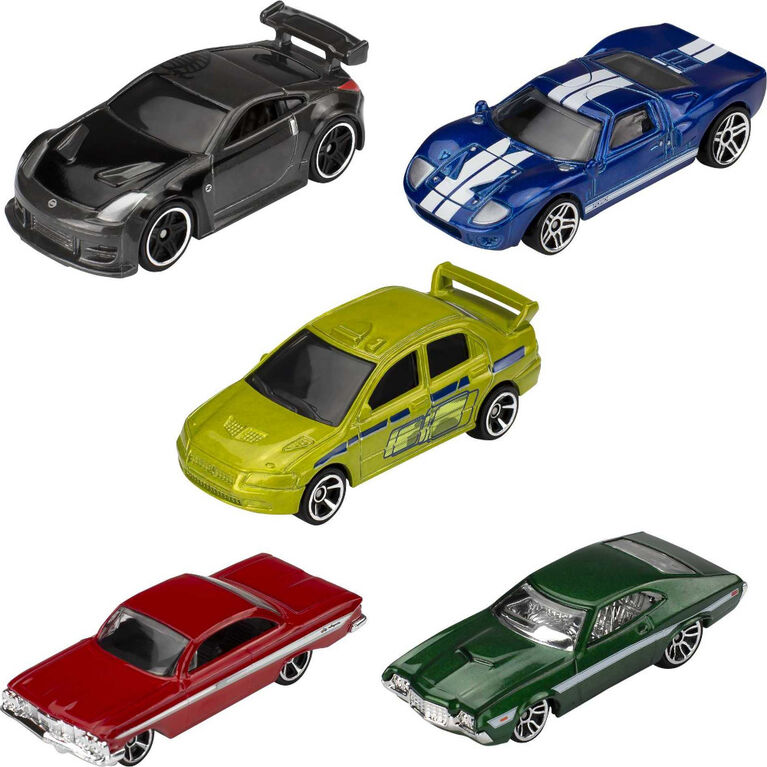 Hot Wheels Fast and Furious Vehicle 5-Pack
