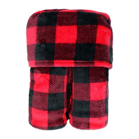 J&L Designs Youth Wearable Blanket-Buffalo Plaid