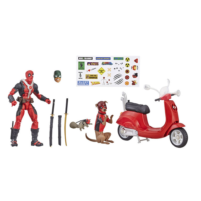 Série Marvel Legends - Figurine Deadpool de 15 cm avec Scooter.