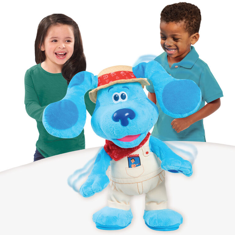 Animal En Peluche Blue's Clues et You! Bingo Blue de 36 cm (14 pouces) avec Sons et mouvements