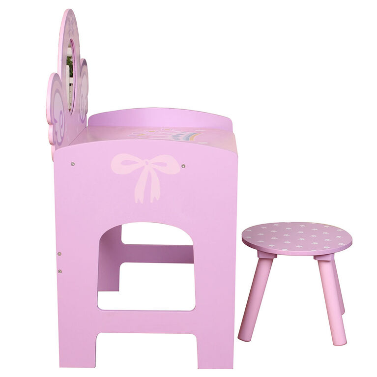 Vanité Licorne Avec Tabouret