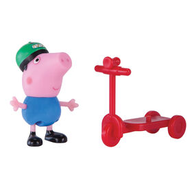 Peppa Pig - George avec scooter - &Eacute;dition anglaise