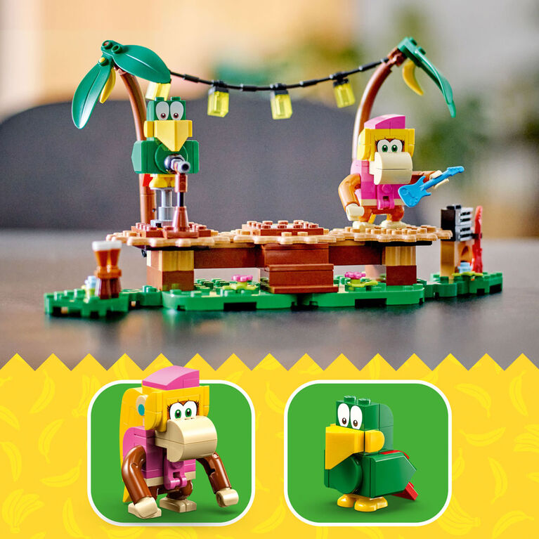 LEGO Super Mario Ensemble d'extension Le jam tropical de Dixie Kong 71421 Ensemble de jeu de construction (174 pièces)