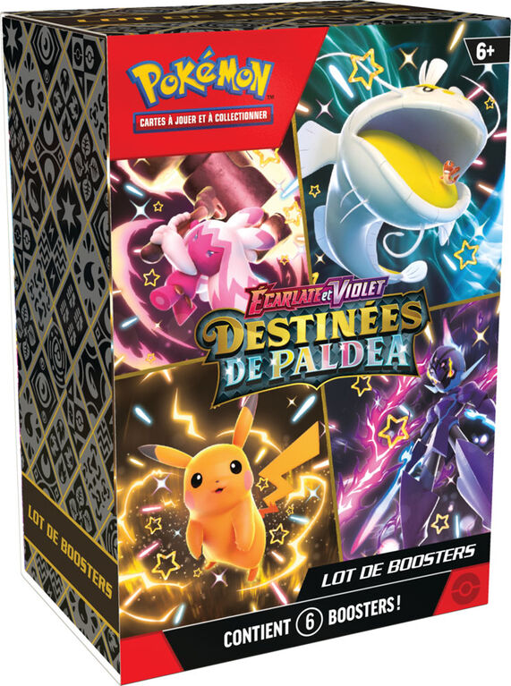Ensemble de boosters Pokémon Écarlate et Violet Destinées de Paldea - Édition française