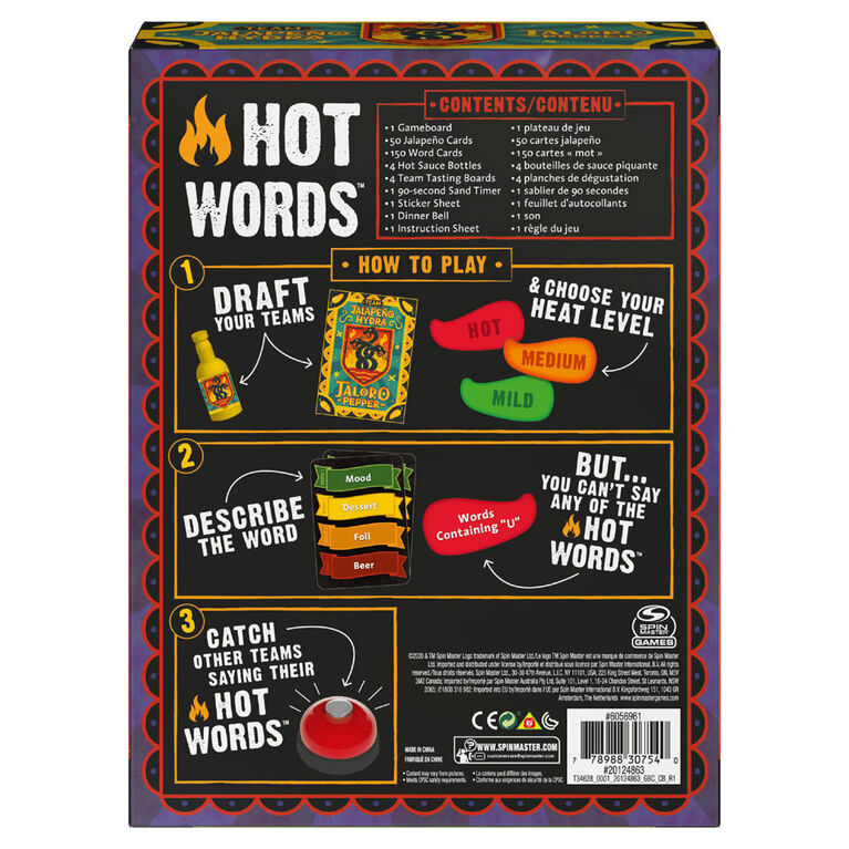 Hot Words, Word Guessing Party Game
