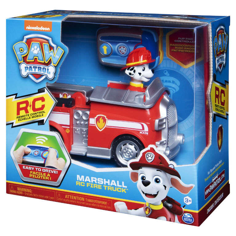 PAW Patrol, Marshall Remote Control Fire Truck with 2-Way Steering
