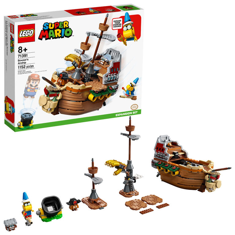 LEGO Super Mario Ensemble d'extension Le bateau volant de Bowser 71391 (1152 pièces)