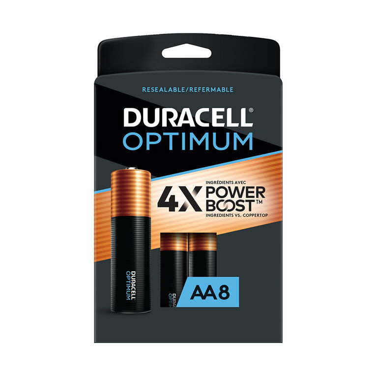 Duracell - Optimum AA Batteries - 8 Pack